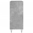 vinylskab 84,5x38x89 cm konstrueret træ betongrå