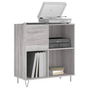 vinylskab 84,5x38x39 cm konstrueret træ grå sonoma-eg