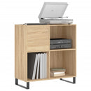 vinylskab 84,5x38x39 cm konstrueret træ sonoma-eg