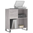 vinylskab 84,5x38x39 cm konstrueret træ grå sonoma-eg