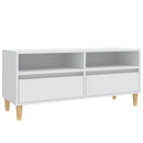 tv-bord 100x34,5x44,5 cm konstrueret træ hvid