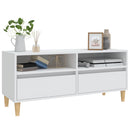 tv-bord 100x34,5x44,5 cm konstrueret træ hvid