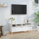 tv-bord 100x34,5x44,5 cm konstrueret træ hvid