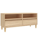 tv-bord 100x34,5x44,5 cm konstrueret træ sonoma-eg