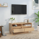 tv-bord 100x34,5x44,5 cm konstrueret træ sonoma-eg