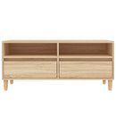 tv-bord 100x34,5x44,5 cm konstrueret træ sonoma-eg