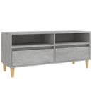 tv-bord 100x34,5x44,5 cm konstrueret træ betongrå