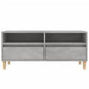 tv-bord 100x34,5x44,5 cm konstrueret træ betongrå