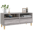 tv-bord 100x34,5x44,5 cm konstrueret træ grå sonoma-eg