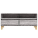 tv-bord 100x34,5x44,5 cm konstrueret træ grå sonoma-eg