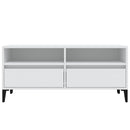 tv-bord 100x34,5x44,5 cm konstrueret træ hvid
