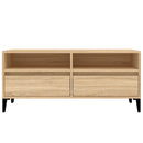 tv-bord 100x34,5x44,5 cm konstrueret træ sonoma-eg