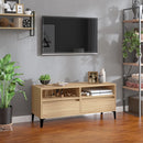 tv-bord 100x34,5x44,5 cm konstrueret træ sonoma-eg