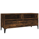 tv-bord 100x34,5x44,5 cm konstrueret træ røget egetræsfarve