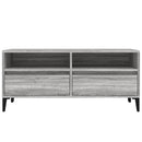 tv-bord 100x34,5x44,5 cm konstrueret træ grå sonoma-eg