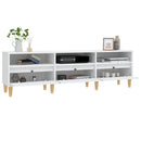 tv-bord 150x30x44,5 cm konstrueret træ hvid