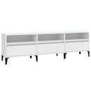 tv-bord 150x30x44,5 cm konstrueret træ hvid