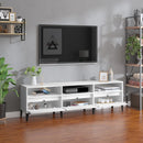 tv-bord 150x30x44,5 cm konstrueret træ hvid