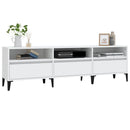 tv-bord 150x30x44,5 cm konstrueret træ hvid