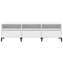 tv-bord 150x30x44,5 cm konstrueret træ hvid