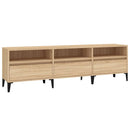tv-bord 150x30x44,5 cm konstrueret træ sonoma-eg
