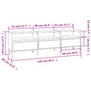 tv-bord 150x30x44,5 cm konstrueret træ sonoma-eg