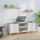 pladeskab hvid 121x38x48 cm konstrueret træ