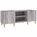 vinylskab 121x38x48 cm konstrueret træ grå sonoma-eg