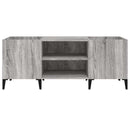 vinylskab 121x38x48 cm konstrueret træ grå sonoma-eg