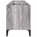 vinylskab 121x38x48 cm konstrueret træ grå sonoma-eg