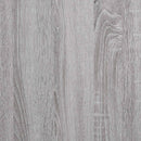 vinylskab 121x38x48 cm konstrueret træ grå sonoma-eg