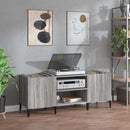 vinylskab 121x38x48 cm konstrueret træ grå sonoma-eg