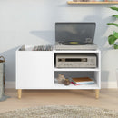 vinylskab 84,5x38x48 cm konstrueret træ hvid