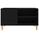 vinylskab 84,5x38x48 cm konstrueret træ sort