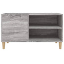 vinylskab 84,5x38x48 cm konstrueret træ grå sonoma-eg