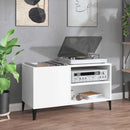 vinylskab 84,5x38x48 cm konstrueret træ hvid