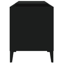 vinylskab 84,5x38x48 cm konstrueret træ sort