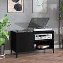 vinylskab 84,5x38x48 cm konstrueret træ sort