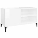 vinylskab 84,5x38x48 cm konstrueret træ hvid højglans