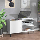 vinylskab 84,5x38x48 cm konstrueret træ hvid højglans