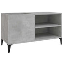 vinylskab 84,5x38x48 cm konstrueret træ betongrå