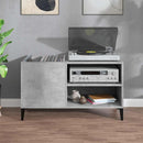 vinylskab 84,5x38x48 cm konstrueret træ betongrå