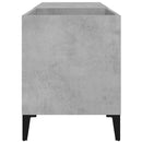 vinylskab 84,5x38x48 cm konstrueret træ betongrå