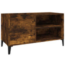 vinylskab 84,5x38x48 cm konstrueret træ røget egetræsfarve