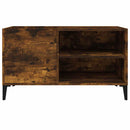 vinylskab 84,5x38x48 cm konstrueret træ røget egetræsfarve