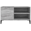 vinylskab 84,5x38x48 cm konstrueret træ grå sonoma-eg