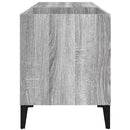 vinylskab 84,5x38x48 cm konstrueret træ grå sonoma-eg