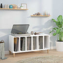 vinylskab 100x38x48 cm konstrueret træ hvid