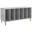 vinylskab 100x38x48 cm konstrueret træ betongrå