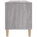 vinylskab 100x38x48 cm konstrueret træ grå sonoma-eg